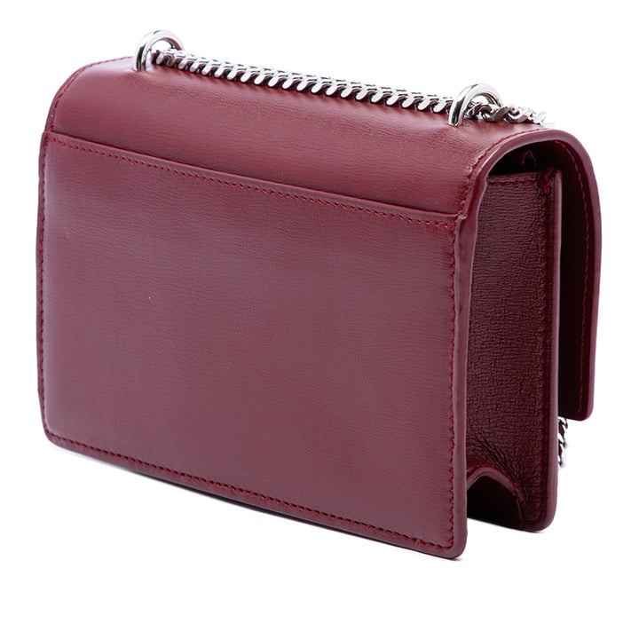 Saint Laurent Sac bandoulière Sunset Petit Cuir de veau Rouge – vue 2 – GABY PARIS