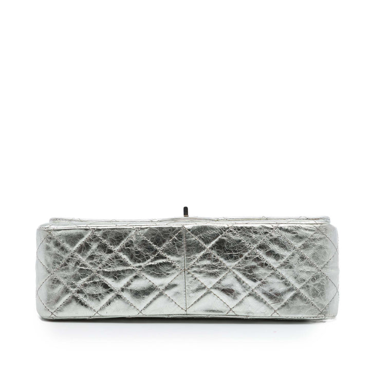 Chanel Matelassé Metallic vieilli Cuir de veau Reissue 2.55 Double rabat 226