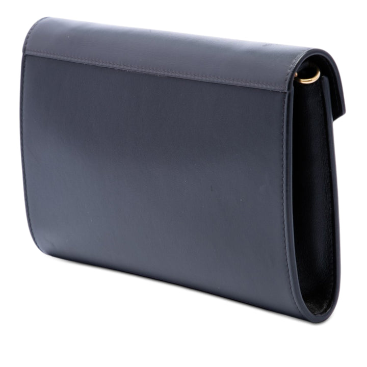 Celine Bicolor Cuir Pocket Envelope Wallet on Chain