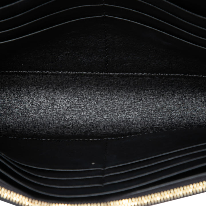 Celine Bicolor Cuir Pocket Envelope Wallet on Chain
