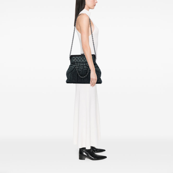 Chanel Matelassé Iridescent Cuir de veau Chic Quilt Frame Sac