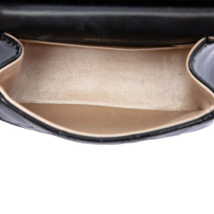 Chanel Pochette CC Matelassé Armature à rabat avec chaîne Noir – vue 4 – GABY PARIS