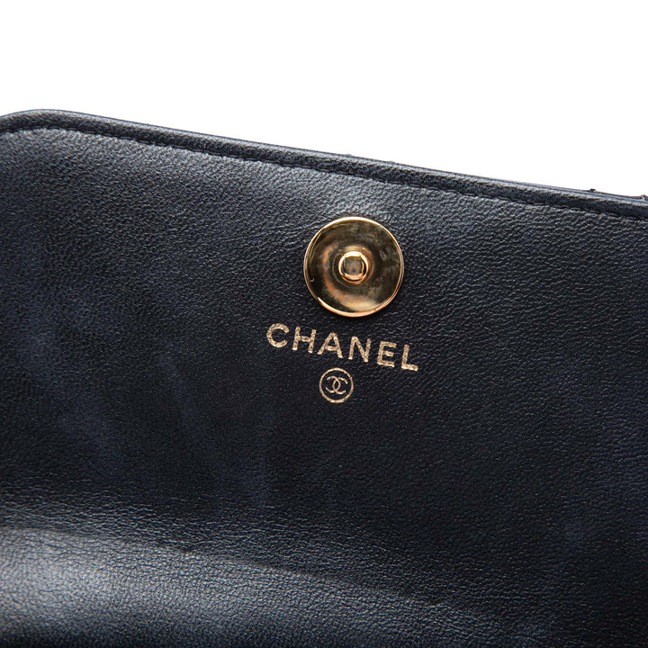 Chanel Pochette CC Matelassé Armature à rabat avec chaîne Noir – vue 5 – GABY PARIS