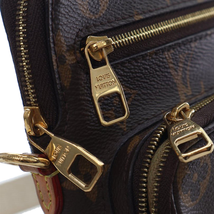 Monogram Utility Phone Sleeve Brown - Gaby Paris