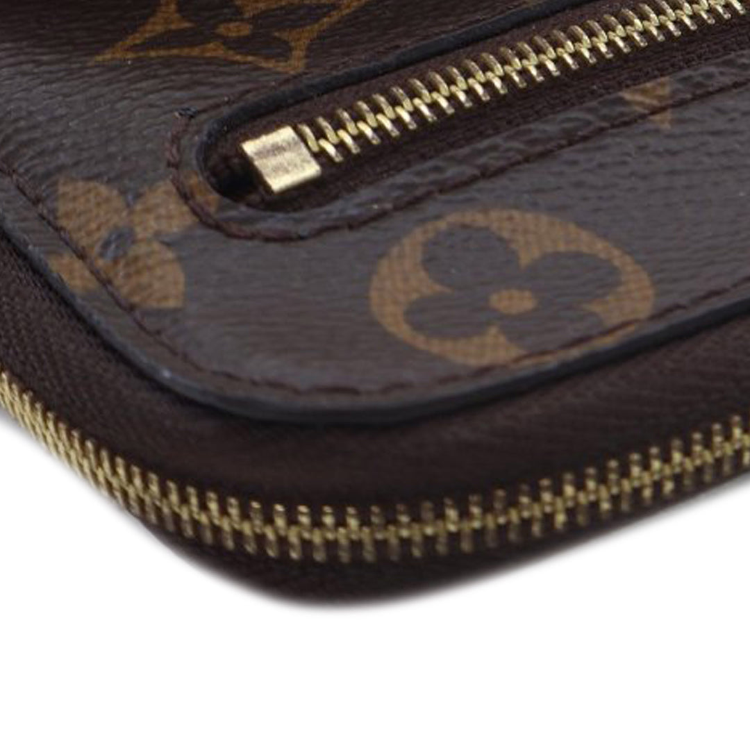 Monogram Utility Phone Sleeve Brown - Gaby Paris