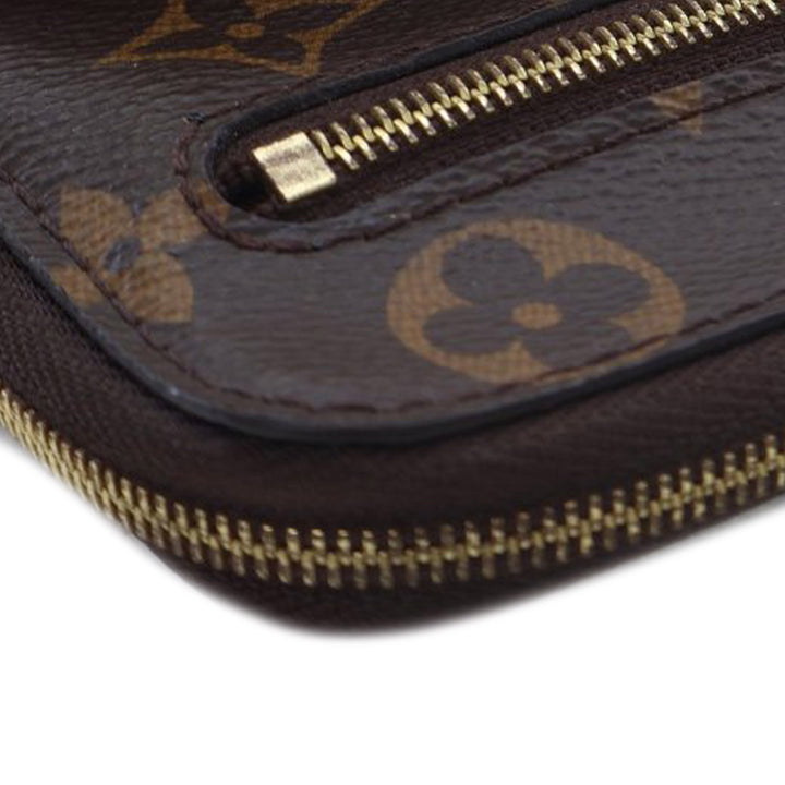 Monogram Utility Phone Sleeve Brown - Gaby Paris