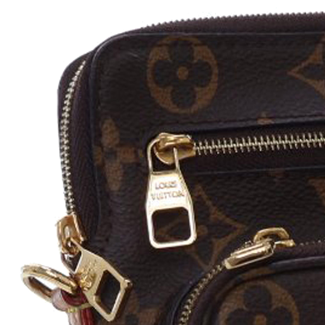 Monogram Utility Phone Sleeve Brown - Gaby Paris