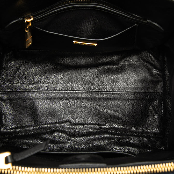 Miu Miu Matelasse Jean Biker Cabas