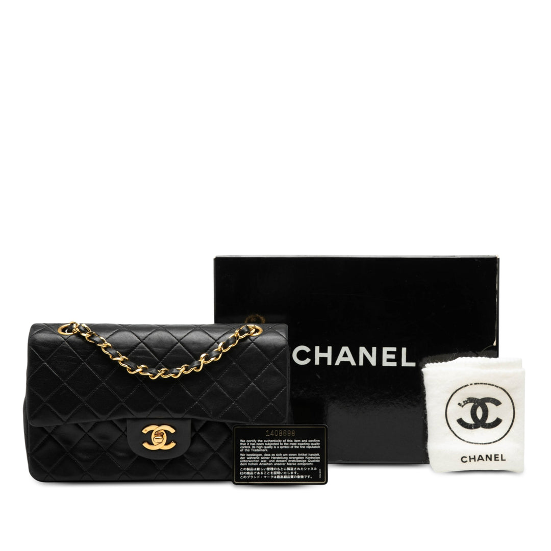 Chanel Small Classic Cuir d’agneau Double rabat