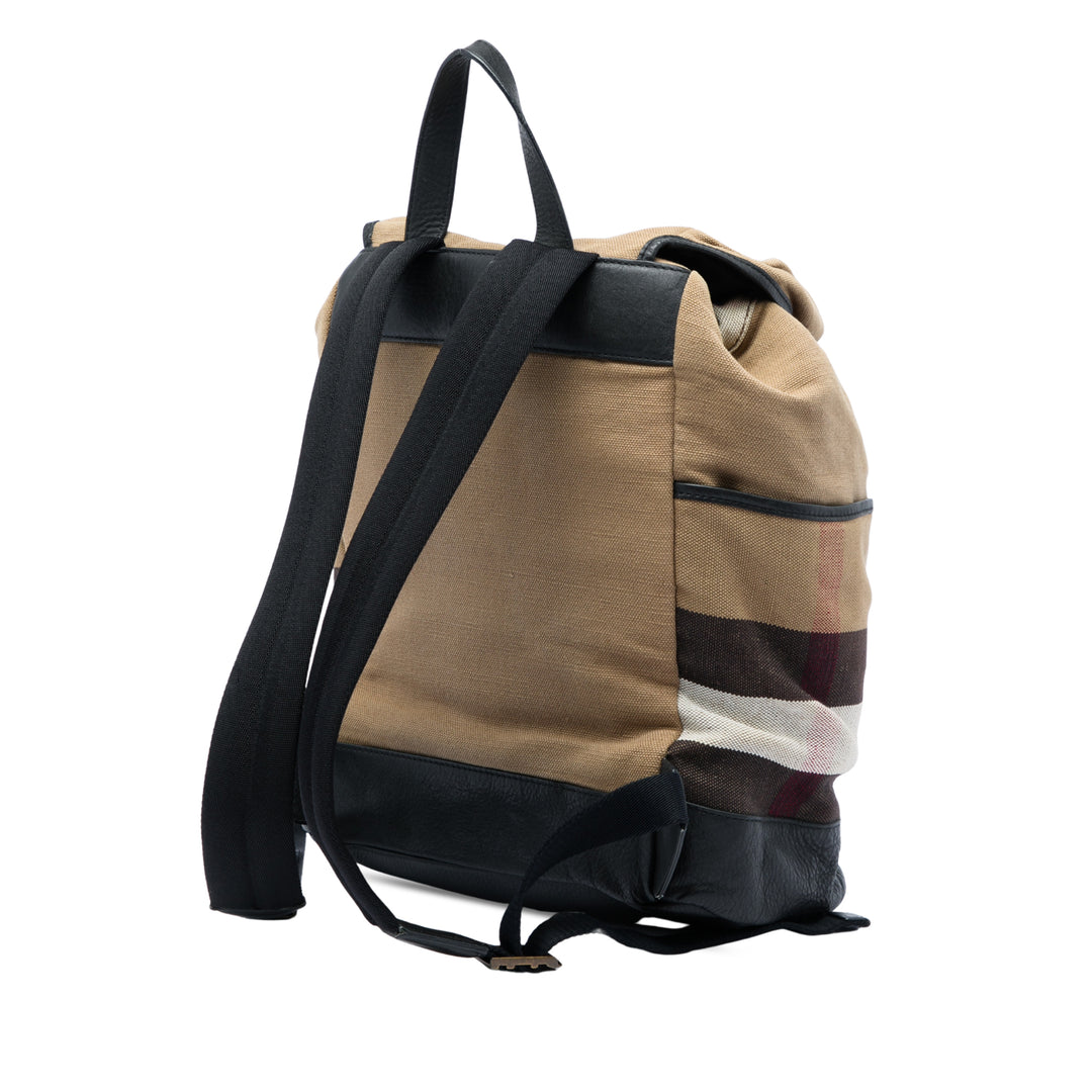 Burberry Sac à dos Mega Check Drifton Noir – vue 2 – GABY PARIS