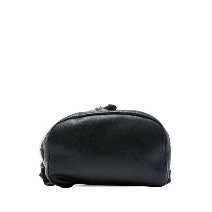 Burberry Sac à dos Mega Check Drifton Noir – vue 3 – GABY PARIS