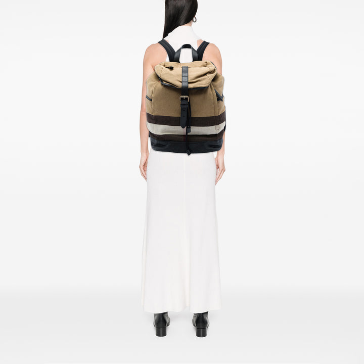 Burberry Sac à dos Mega Check Drifton Noir – vue 5 – GABY PARIS