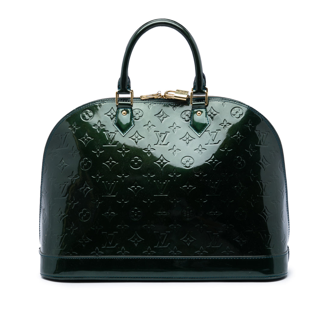 Louis Vuitton Alma GM Cuir verni Monogram Vert