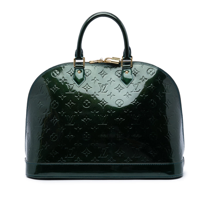 Louis Vuitton Alma GM Cuir verni Monogram Vert