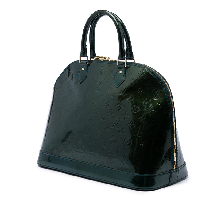 Louis Vuitton Alma GM Cuir verni Monogram Vert