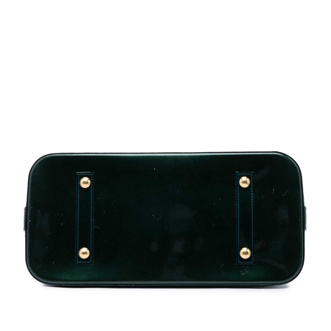 Louis Vuitton Alma GM Cuir verni Monogram Vert