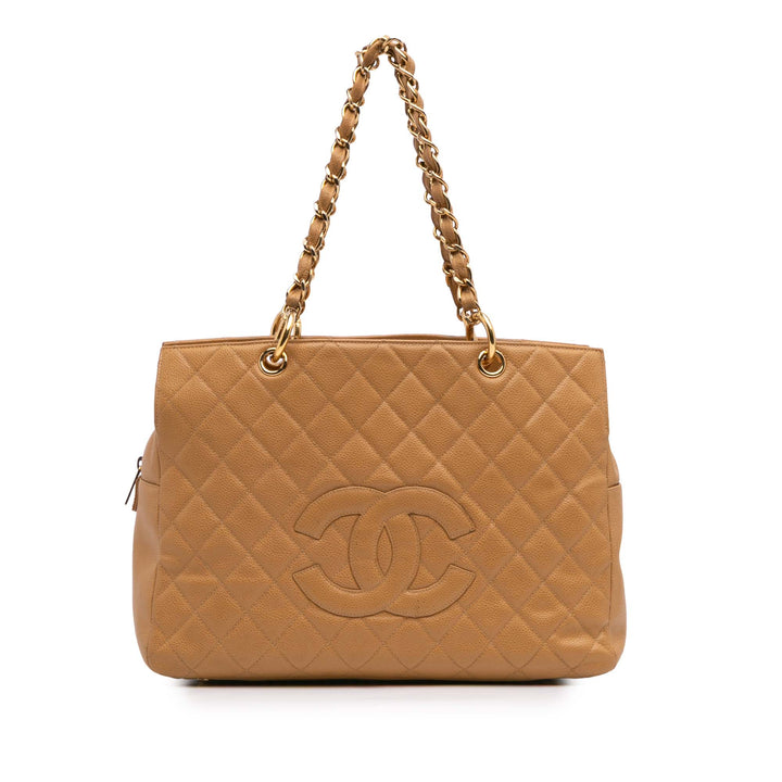 Grand CC Caviar Timeless Tote Brown - Gaby Paris