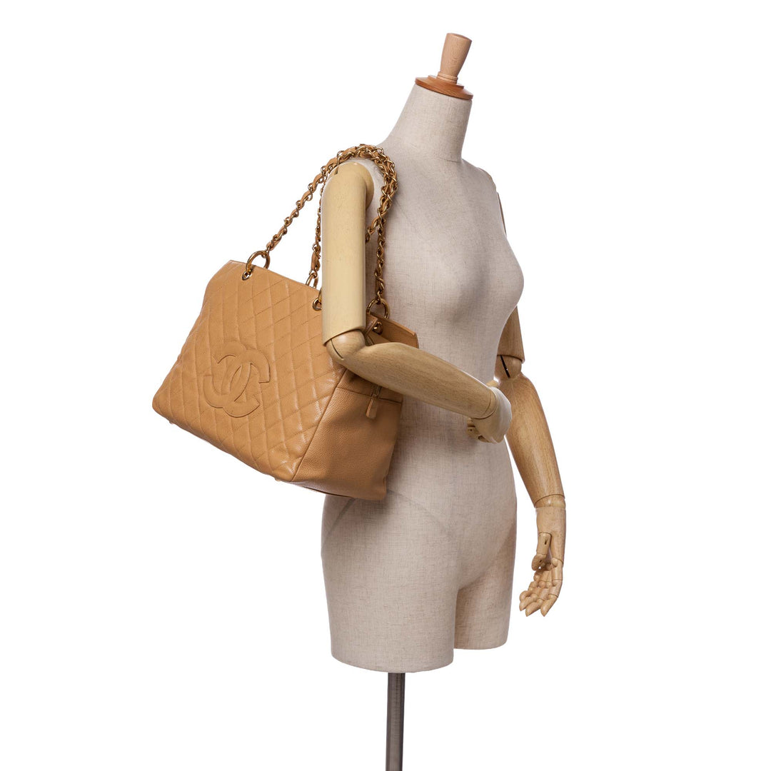 Grand CC Caviar Timeless Tote Brown - Gaby Paris