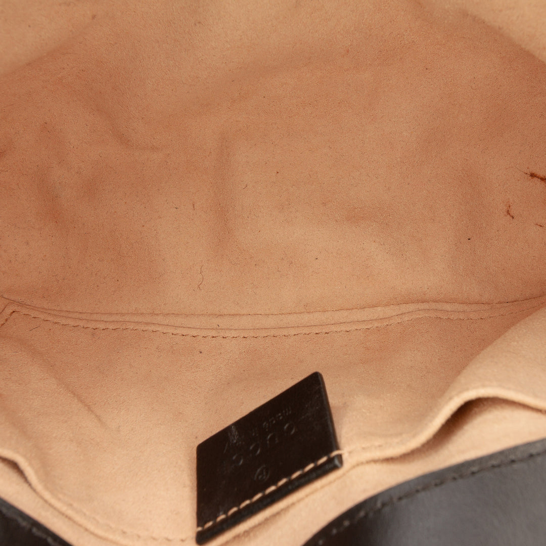 GG Marmont Matelasse Sac Petit Cuir de veau Noir