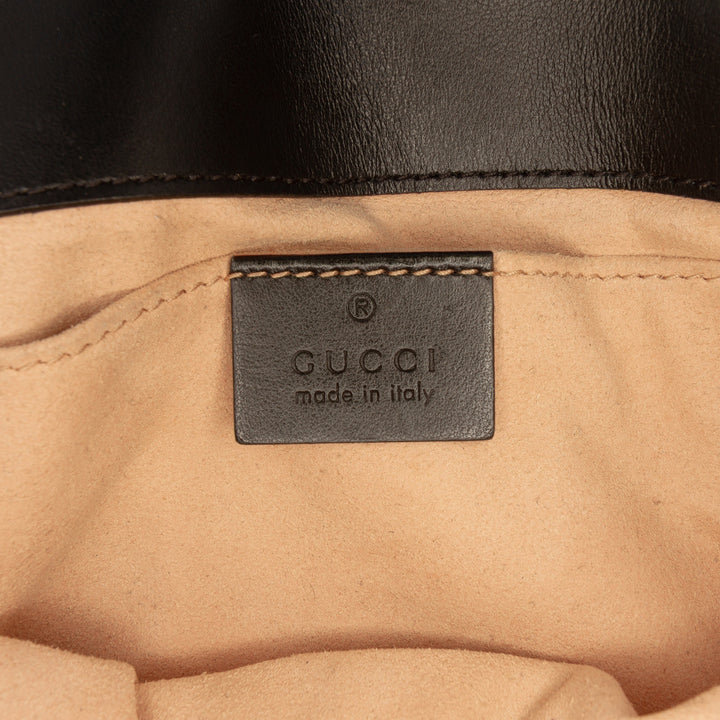 GG Marmont Matelasse Sac Petit Cuir de veau Noir