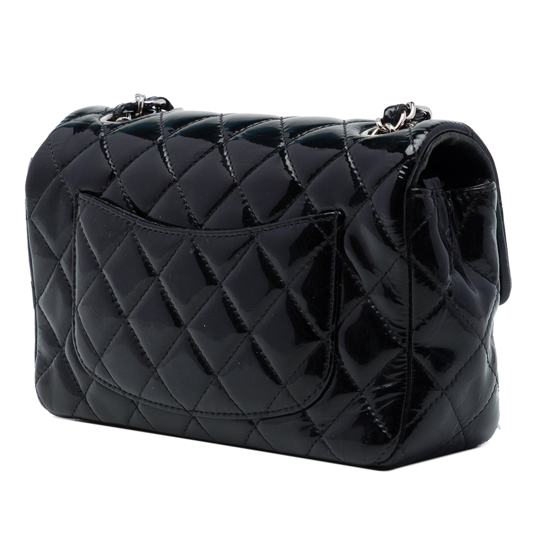 Classic Rectangulaire Rabat simple Mini Noir