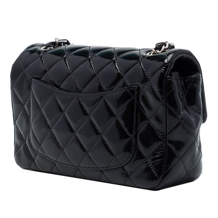 Classic Rectangulaire Rabat simple Mini Noir
