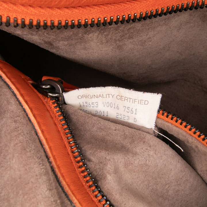 Bottega Veneta Intrecciato Veneta Hobo Petit nappa Orange – vue 6 – GABY PARIS