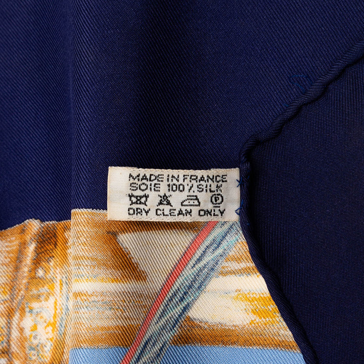 Hermès Nouvelle Caledonie Soie Foulard Bleu – GABY PARIS Authentique