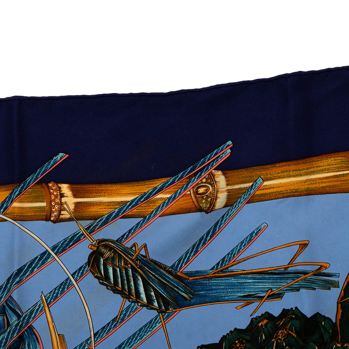 Hermès Nouvelle Caledonie Soie Foulard Bleu – GABY PARIS Authentique