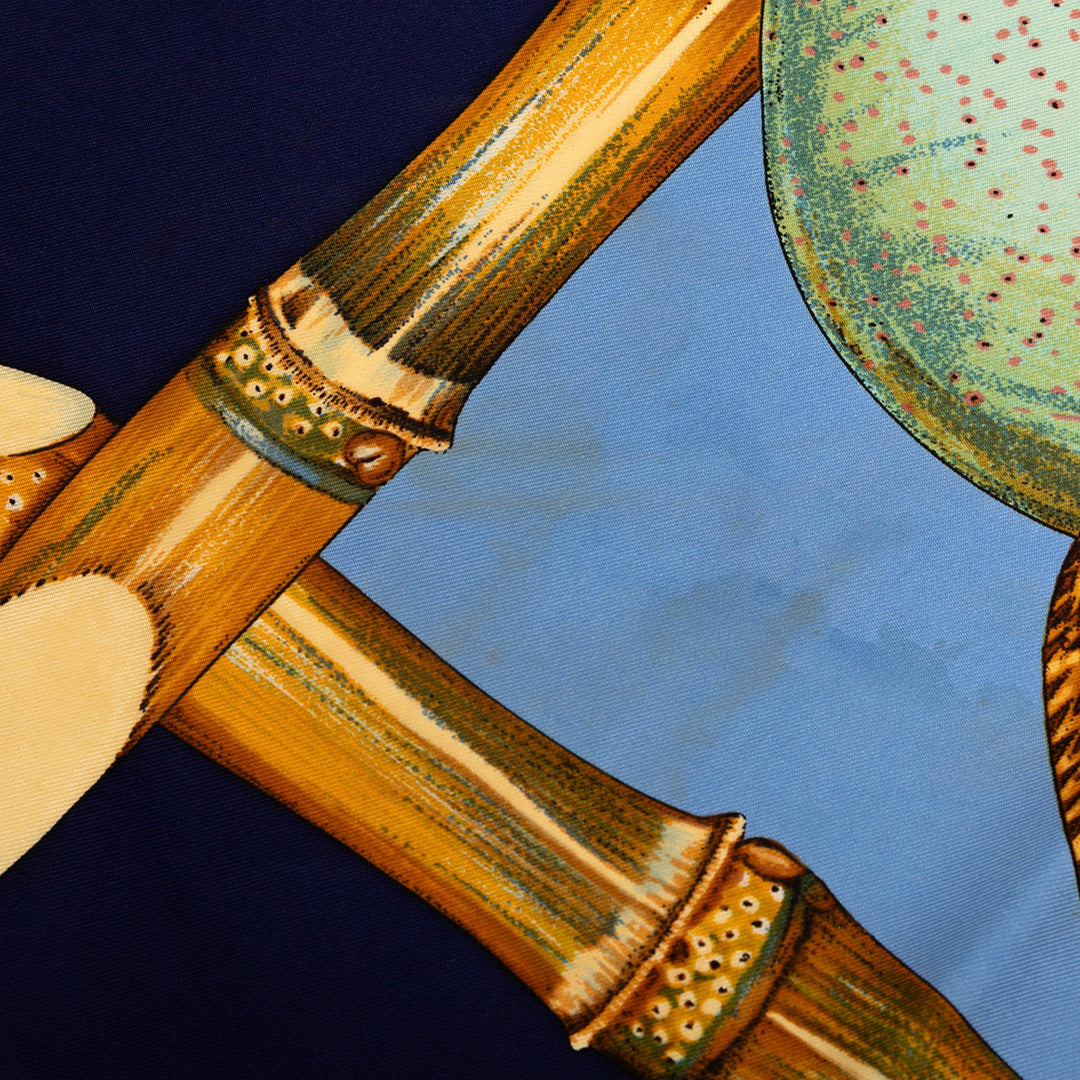 Hermès Nouvelle Caledonie Soie Foulard Bleu – GABY PARIS Authentique