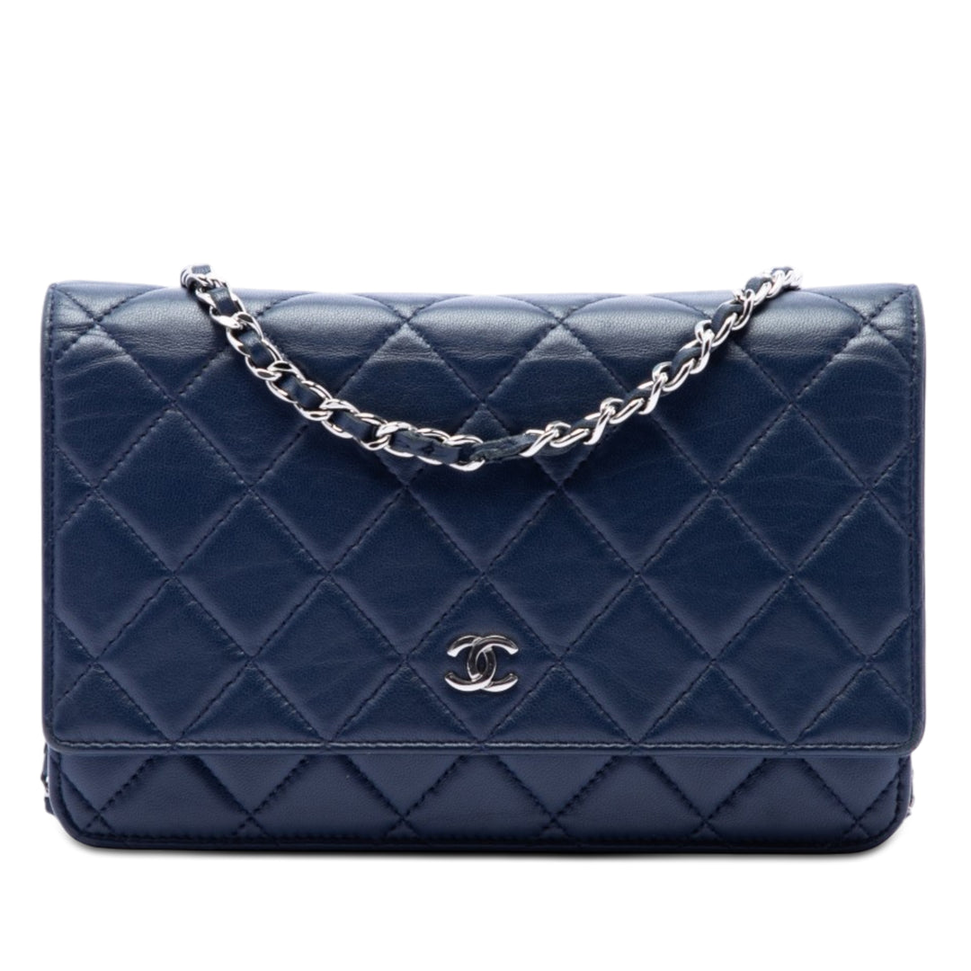 Chanel CC Matelassé Cuir d’agneau Wallet on Chain