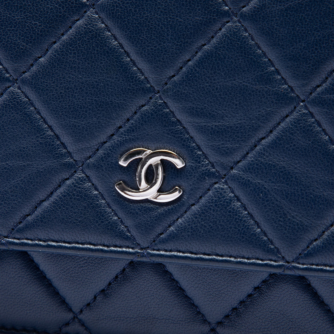 Chanel CC Matelassé Cuir d’agneau Wallet on Chain
