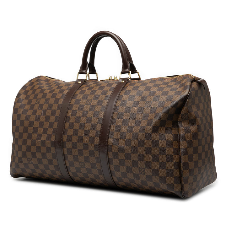 Louis Vuitton Damier Ebene Keepall 50 Marron