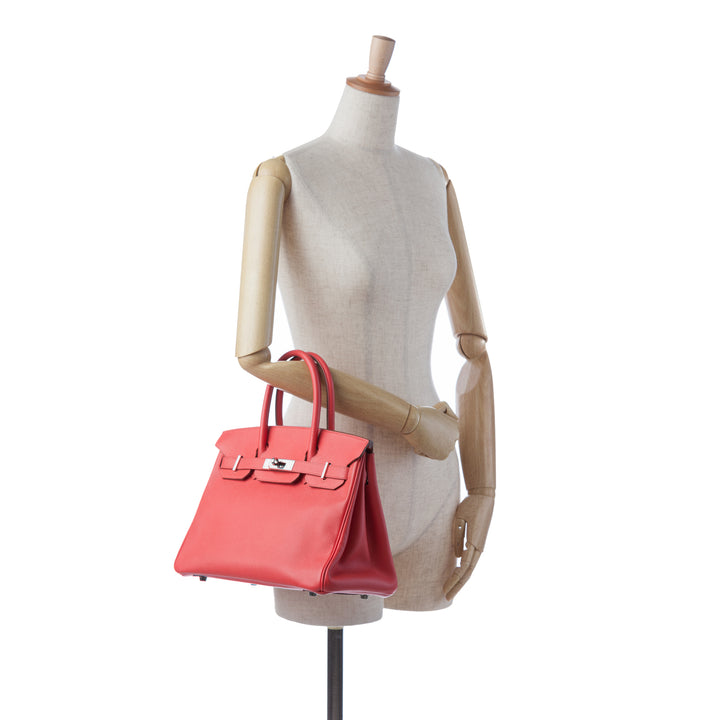 Epsom Birkin Retourne 30 Red - Gaby Paris
