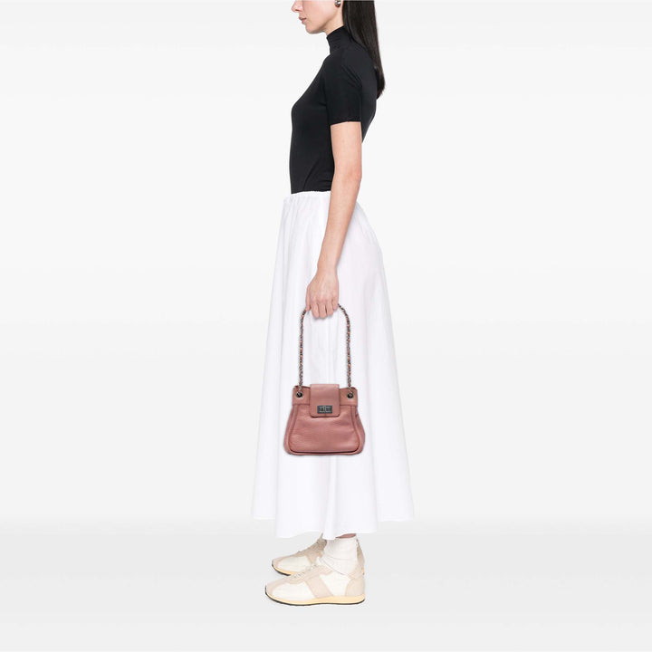 grainé Reissue 2.55 Mademoiselle Accordion Sac Cuir de veau grainé Rose