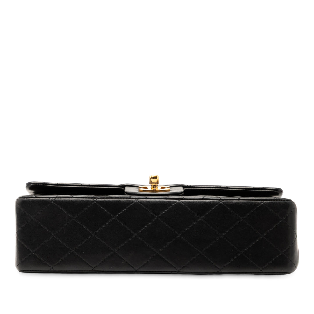 Chanel Medium Classic Cuir d’agneau Double rabat Noir – GABY PARIS Authentique