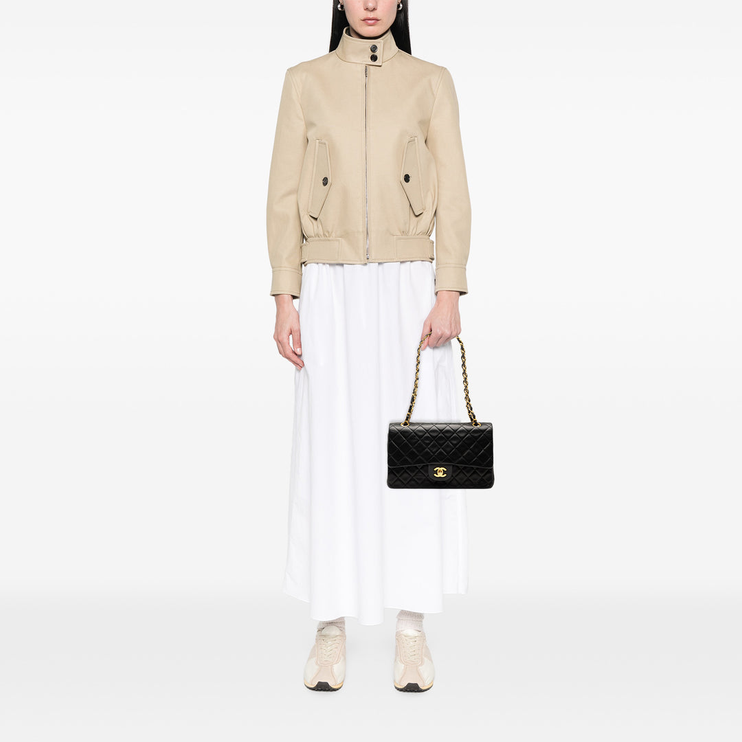 Chanel Medium Classic Cuir d’agneau Double rabat Noir – GABY PARIS Authentique