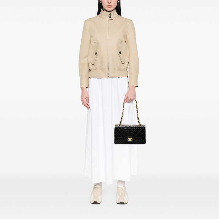 Chanel Medium Classic Cuir d’agneau Double rabat Noir – GABY PARIS Authentique