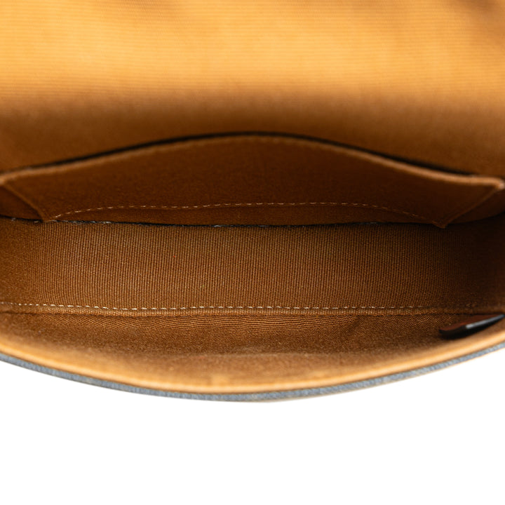 Mini Triomphe Coated Canvas Besace Crossbody Brown - Gaby Paris