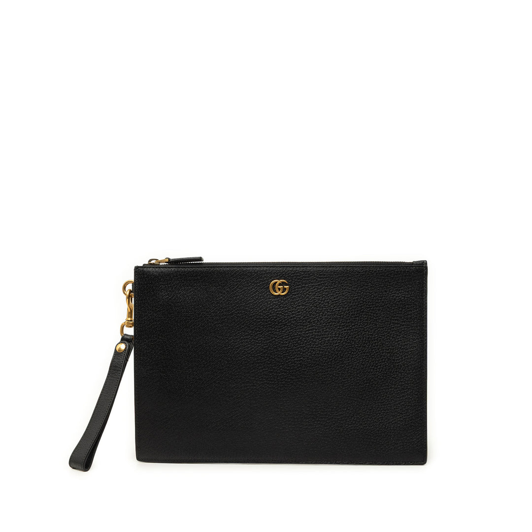 GG Marmont Pochette Cuir de veau Noir