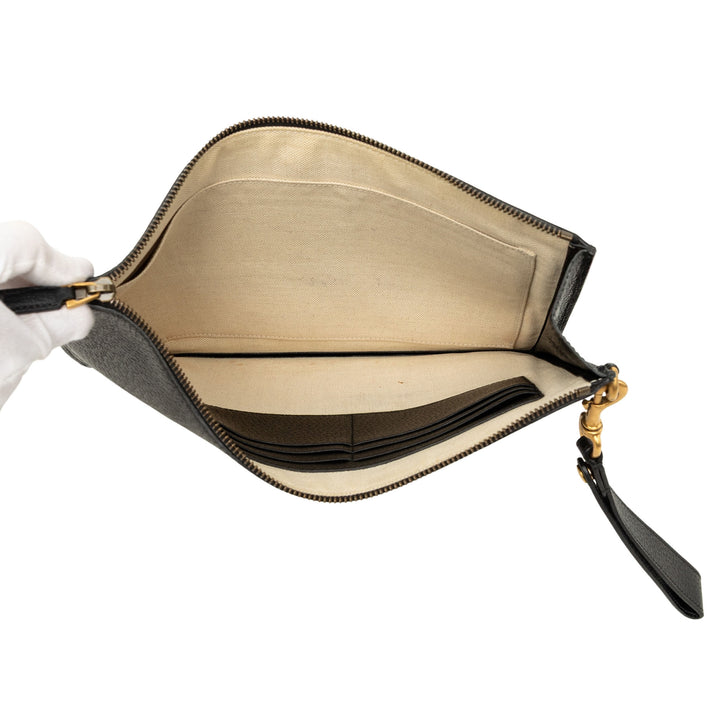 GG Marmont Pochette Cuir de veau Noir