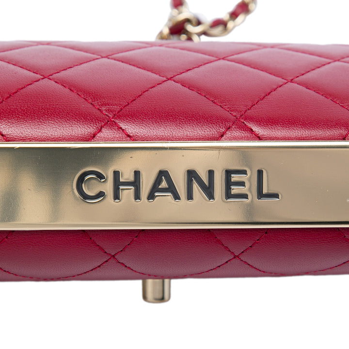 Chanel Matelassé Trendy CC Wallet on Chain Cuir d'agneau