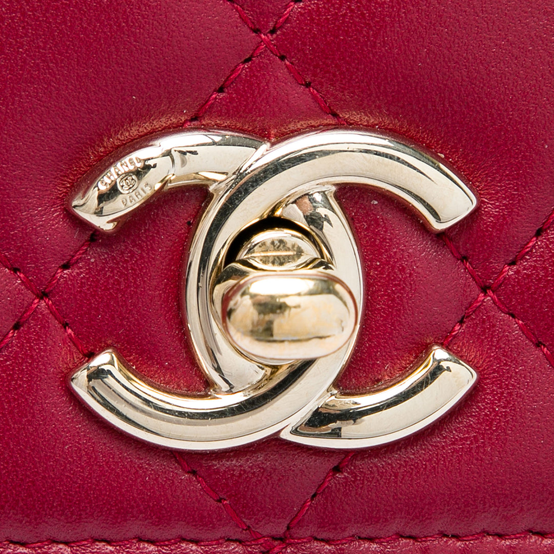 Chanel Matelassé Trendy CC Wallet on Chain Cuir d'agneau