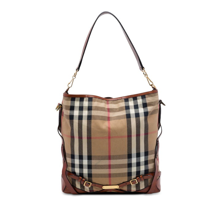 House Check Gosford Bridle Sac Beige
