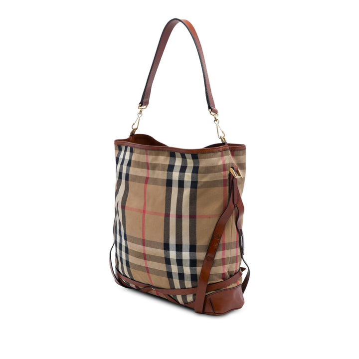 House Check Gosford Bridle Sac Beige
