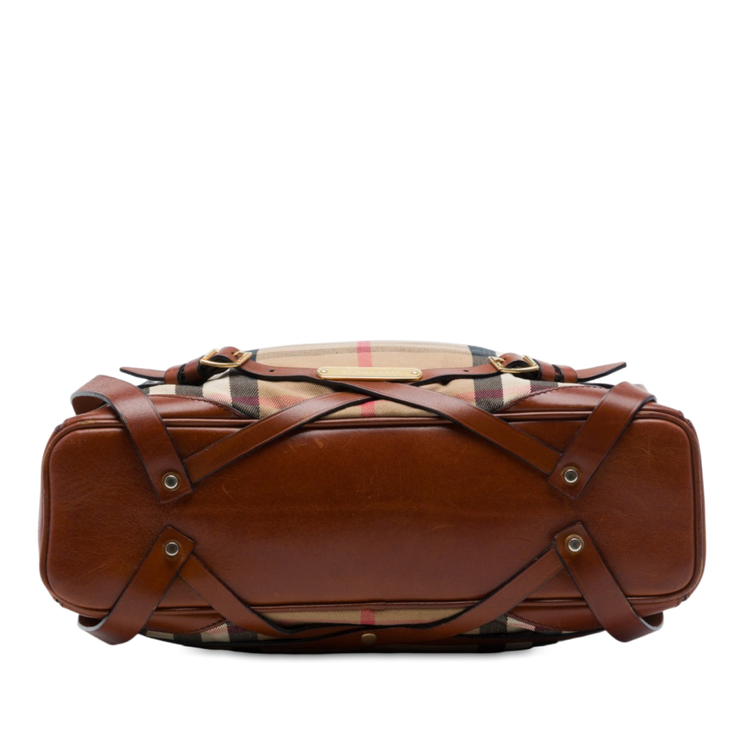 House Check Gosford Bridle Sac Beige