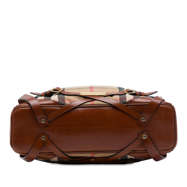 House Check Gosford Bridle Sac Beige