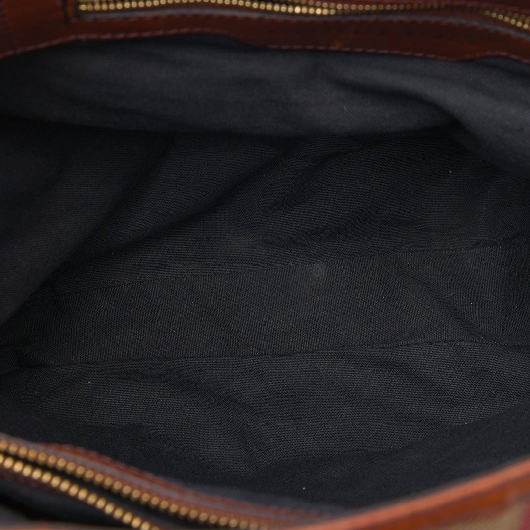 House Check Gosford Bridle Sac Beige