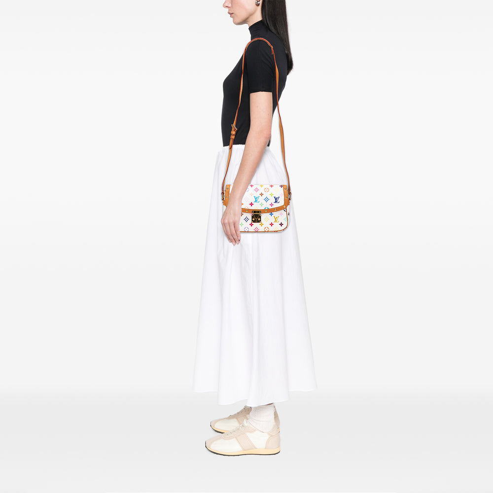 Monogram Multicolore Sologne White - Gaby Paris