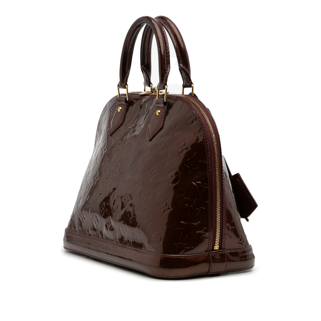 Louis Vuitton Monogram Vernis Alma PM Rouge